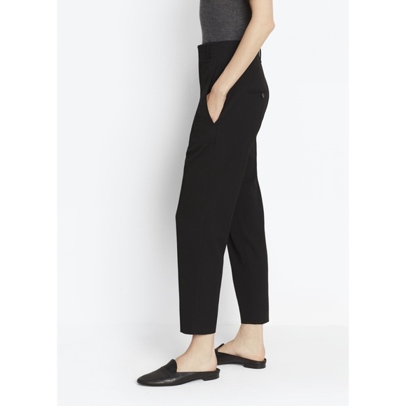 Vince Carrot Shape Coastal Black Trouser Pants 2 - Picture 3 of 12